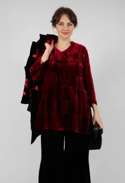 Bianco Levrin Shirts & Blouses^Brittania Shirt in Tie Dye Red