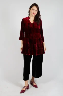 Bianco Levrin Shirts & Blouses^Brittania Shirt in Tie Dye Red