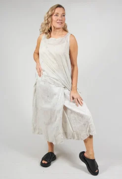 Rundholz Black Label Skirts^Bubble Hem Skirt with Pleat Detail in Landscape Pearl Stripe