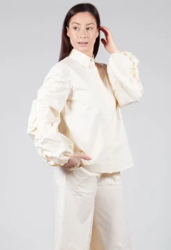 Sfizio Shirts & Blouses^Bubble Sleeve Shirt in Ecru