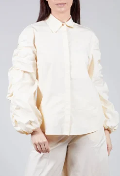 Sfizio Shirts & Blouses^Bubble Sleeve Shirt in Ecru