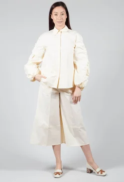 Sfizio Shirts & Blouses^Bubble Sleeve Shirt in Ecru