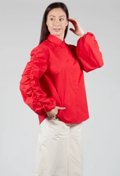Sfizio Shirts & Blouses^Bubble Sleeve Shirt in Red