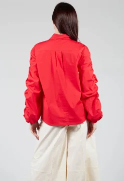 Sfizio Shirts & Blouses^Bubble Sleeve Shirt in Red