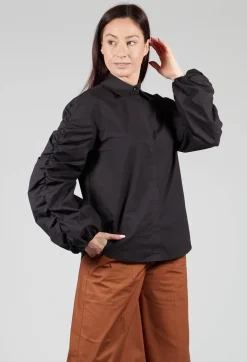 Sfizio Shirts & Blouses^Bubble Sleeve Shirt in Summer Black