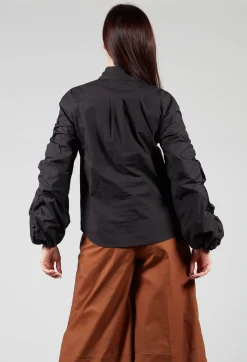 Sfizio Shirts & Blouses^Bubble Sleeve Shirt in Summer Black