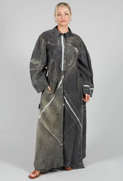 La Vaca Loca Shirts & Blouses^Buque Tunic in Green Rust Banner