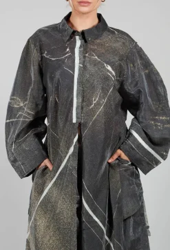 La Vaca Loca Shirts & Blouses^Buque Tunic in Green Rust Banner