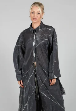 La Vaca Loca Shirts & Blouses^Buque Tunic in Off Black Banner