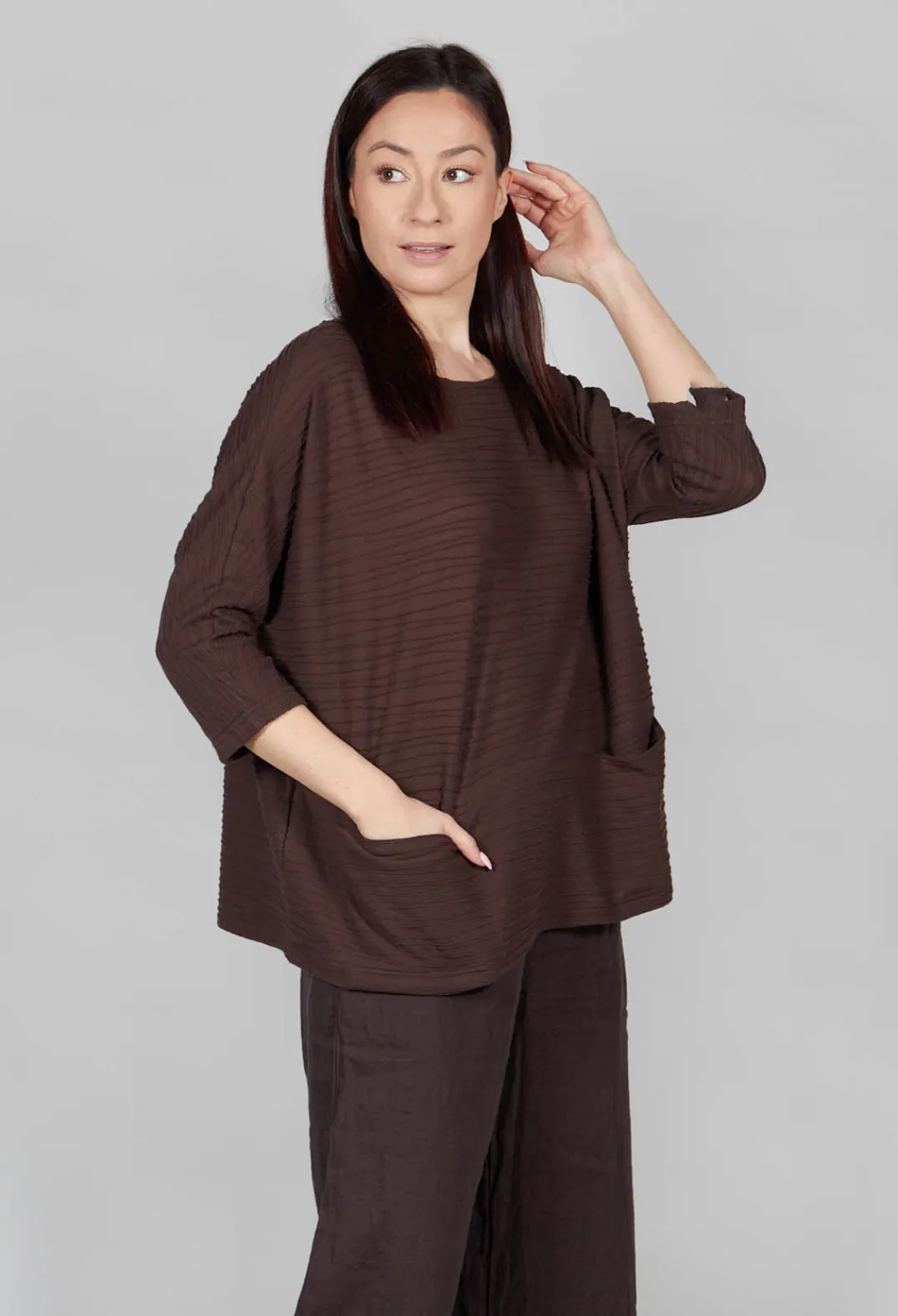 Mama B Tops^Bussola Top In Caffe