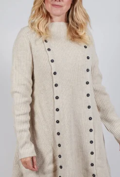 Rundholz Mainline Dresses^Button Dress in Bone Mel