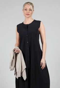 Sarah Pacini Dresses^Button Front Long Dress in Black