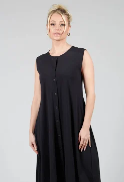 Sarah Pacini Dresses^Button Front Long Dress in Black