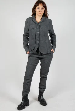 Rundholz Mainline Jackets^Button Jacket in Slate Mel