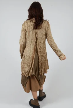Rundholz Mainline Shirts & Blouses^Button Plisse Shirt in Camel Cloud