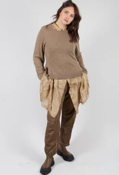 Rundholz Mainline Shirts & Blouses^Button Plisse Shirt in Camel Cloud