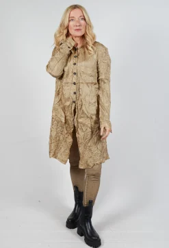 Rundholz Mainline Shirts & Blouses^Button Plisse Shirt in Camel Cloud