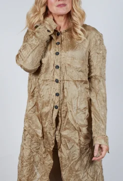 Rundholz Mainline Shirts & Blouses^Button Plisse Shirt in Camel Cloud