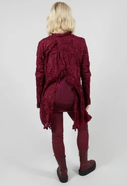 Rundholz Mainline Shirts & Blouses^Button Plisse Shirt in Merlot Cloud