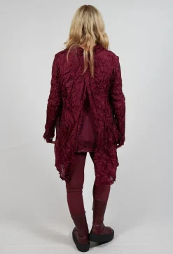 Rundholz Mainline Shirts & Blouses^Button Plisse Shirt in Merlot Cloud