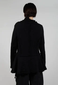 Olivia May Cardigans^Button Through Cardigan with Feature Pockets in Black