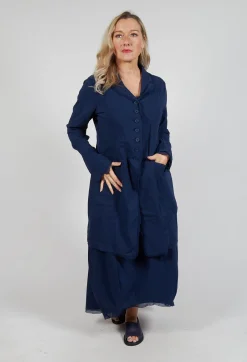 Rundholz Black Label Coats^Button Through Coat in Navy