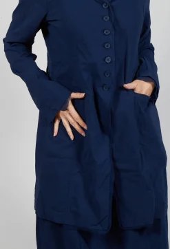 Rundholz Black Label Coats^Button Through Coat in Navy