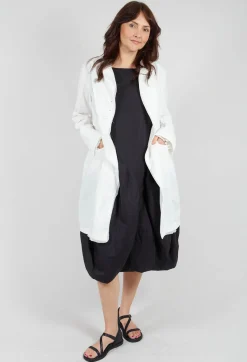 Rundholz Black Label Coats^Button Through Coat in Offwhite