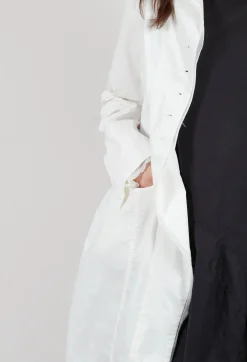 Rundholz Black Label Coats^Button Through Coat in Offwhite