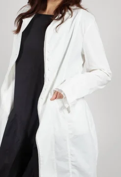 Rundholz Black Label Coats^Button Through Coat in Offwhite
