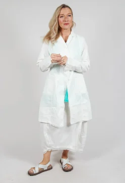 Rundholz Black Label Coats^Button Through Coat in Offwhite