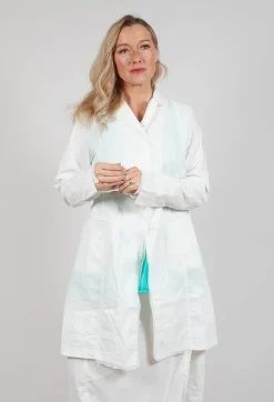 Rundholz Black Label Coats^Button Through Coat in Offwhite
