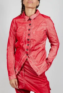 Rundholz Mainline Jackets^Button Through Jacket in Cardinal Flock