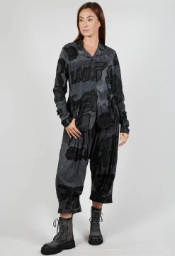 Rundholz Black Label Jackets^Button Through Jersey Jacket in Rock Print
