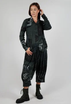 Rundholz Black Label Jackets^Button Through Jersey Jacket in Camp Print