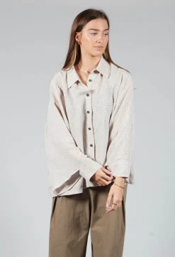 SOH Shirts & Blouses^Button Through Shirt in Beige Check