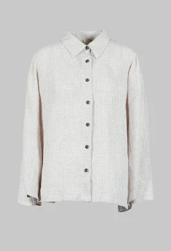 SOH Shirts & Blouses^Button Through Shirt in Beige Check