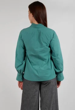 Les Filles d'Ailleurs Tops^Button Through Shirt in Green