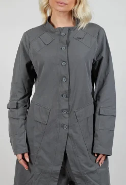 Rundholz Black Label Coats^Button Through Utility Coat in Rock