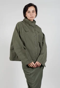 Rundholz Black Label Jackets^Button Through Utility Jacket in Camp