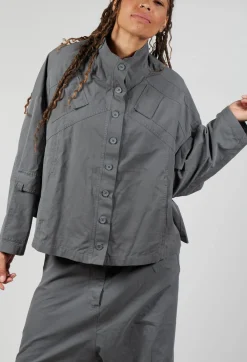 Rundholz Black Label Jackets^Button Through Utility Jacket in Rock