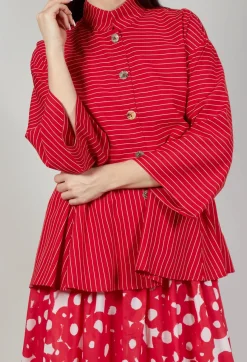 Operificio Neirami Shirts & Blouses^Button Up Blouse in Rosso