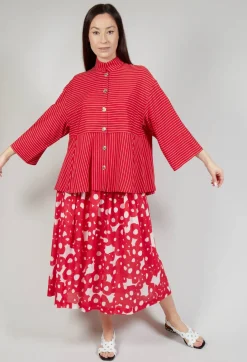 Operificio Neirami Shirts & Blouses^Button Up Blouse in Rosso