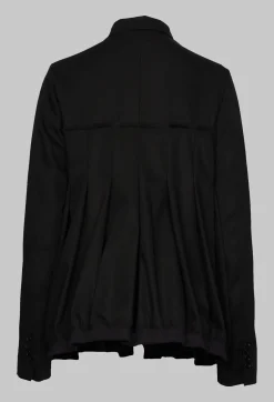 Rundholz Mainline Jackets^Button Up Bomber Jacket with Pleat Detail in Black