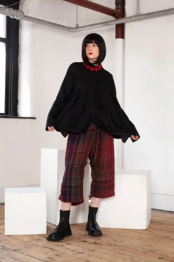 Rundholz Mainline Jackets^Button Up Bomber Jacket with Pleat Detail in Black