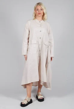 Tadashi Coats^Button Up Shirt Dress in Beige