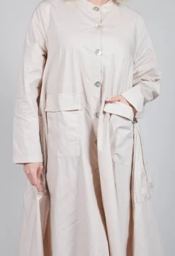 Tadashi Coats^Button Up Shirt Dress in Beige