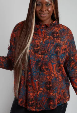 Operificio Neirami Shirts & Blouses^Button Up Shirt in Funghiarancio
