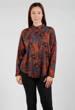 Operificio Neirami Shirts & Blouses^Button Up Shirt in Funghiarancio