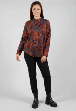 Operificio Neirami Shirts & Blouses^Button Up Shirt in Funghiarancio